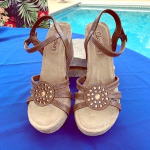 Skechers Medallion 3” heel Ankle Strap Sandal